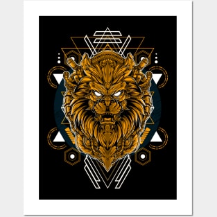 Golden Lion / Urban Streetwear / Lion Posters and Art